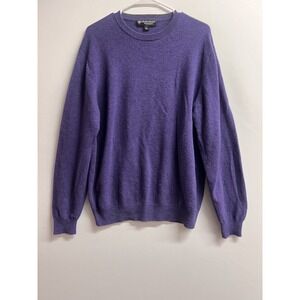 DANIEL BISHOP Men's 100% CASHMERE Sweater Size Large Purple